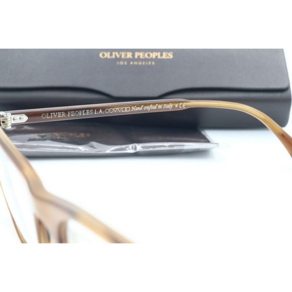 Oliver Peoples Teril OV5385U 1011 Brown Rectangle Eyeglasses Clear Lenses 56mm - Picture 5 of 5
